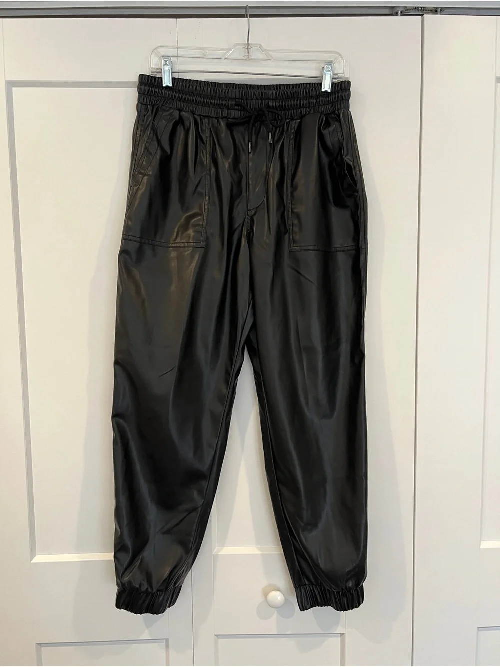 Blank NYC faux leather joggers
